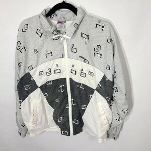 Vintage 90's Prince Sportswear Men's Small‎ S Windbreaker White and Black Color
